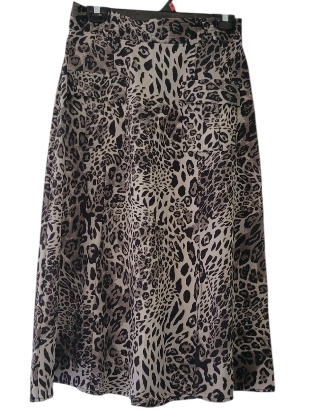 Walter Baker Leopard Animal Print Flowy Career Office Maxi Skirt Size 8